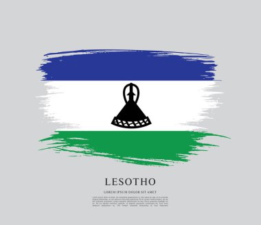 Lesoto bayrağı arka plan