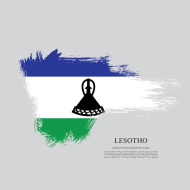 Lesoto bayrağı arka plan