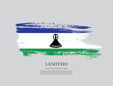 Lesoto bayrağı arka plan
