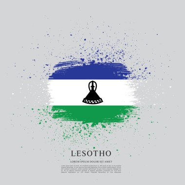 Lesoto bayrağı arka plan