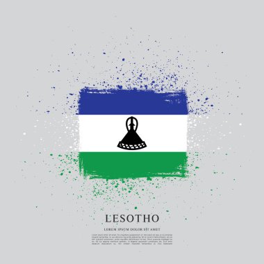 Lesoto bayrağı arka plan