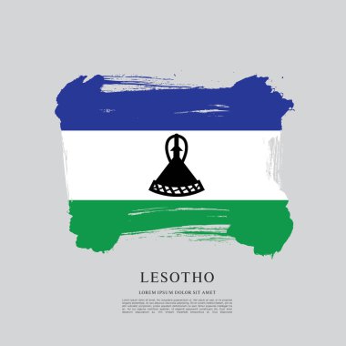 Lesoto bayrağı arka plan
