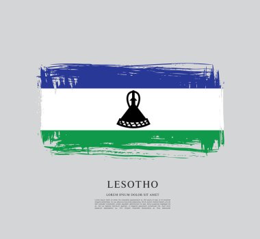 Lesoto bayrağı arka plan