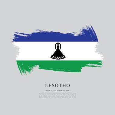 Lesoto bayrağı arka plan