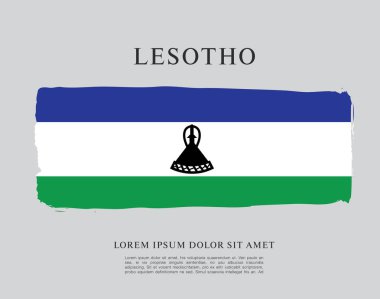 Lesoto bayrağı arka plan