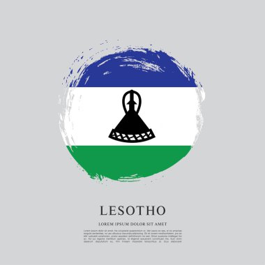 Lesoto bayrağı arka plan