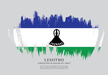Lesoto bayrağı arka plan