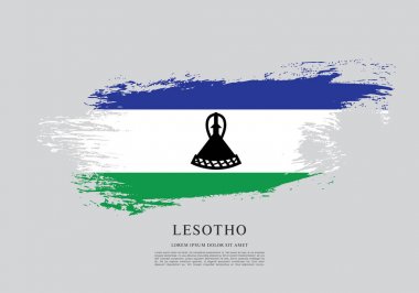 Lesoto bayrağı arka plan