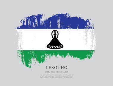 Lesoto bayrağı arka plan