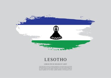 Lesoto bayrağı arka plan