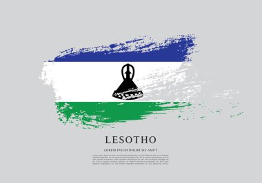 Lesoto bayrağı arka plan