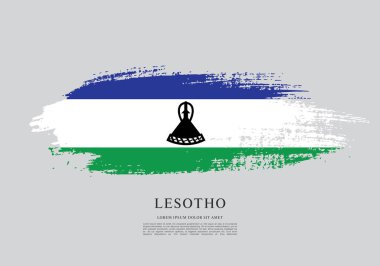 Lesoto bayrağı arka plan