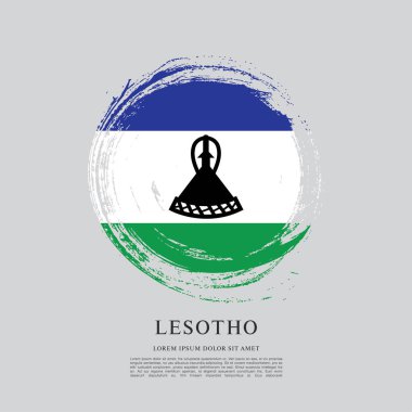 Lesoto bayrağı arka plan