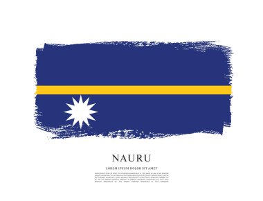 Nauru bayrak arka plan