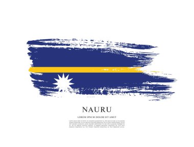 Nauru bayrak arka plan