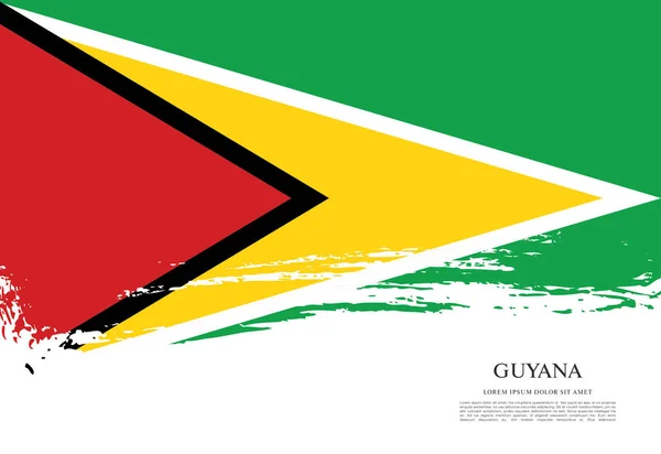 Фон флага Гайаны — стоковый вектор