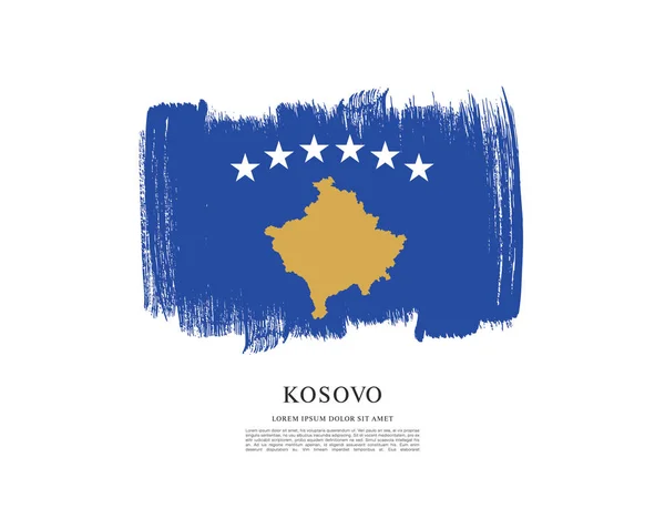 Koszovó zászló háttér — Stock Vector