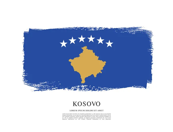 Koszovó zászló háttér — Stock Vector