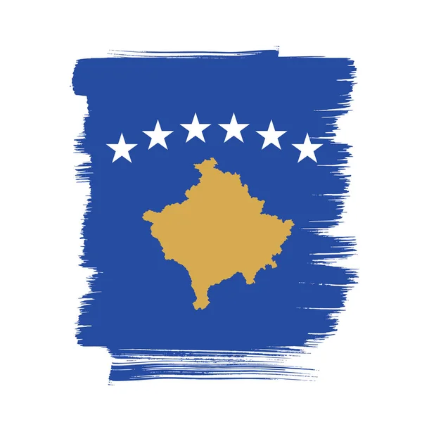 Kosovo flag background — Stock Vector