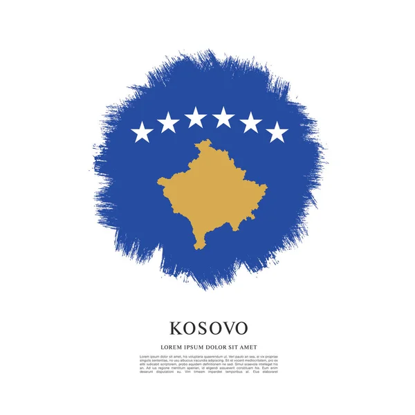 コソボの旗の背景 — ストックベクタ