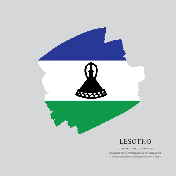 Lesotho vlag achtergrond — Stockvector