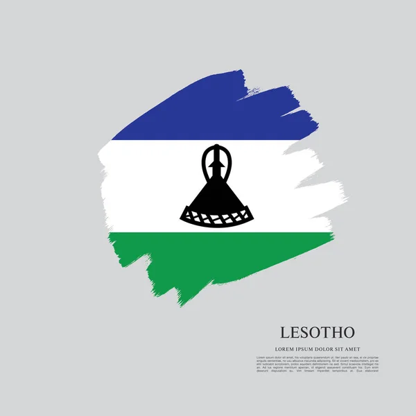 Fond du drapeau du Lesotho — Image vectorielle