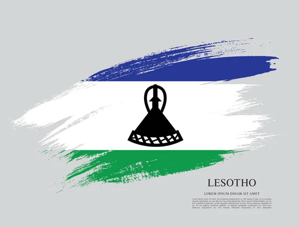 Hintergrund der lesotho-Flagge — Stockvektor