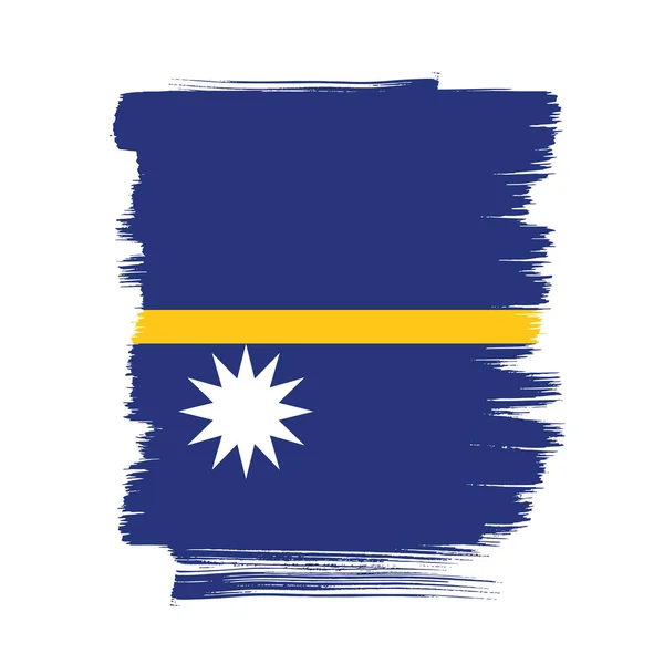 Fond du drapeau Nauru — Image vectorielle