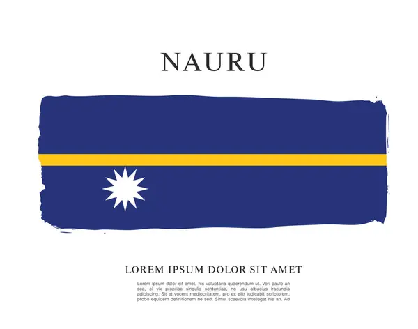Nauru Flagge Hintergrund — Stockvektor