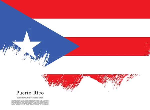 Bandera de Puerto Rico — Vector de stock