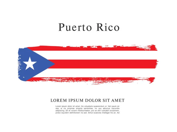 Flaga Portoryka — Wektor stockowy