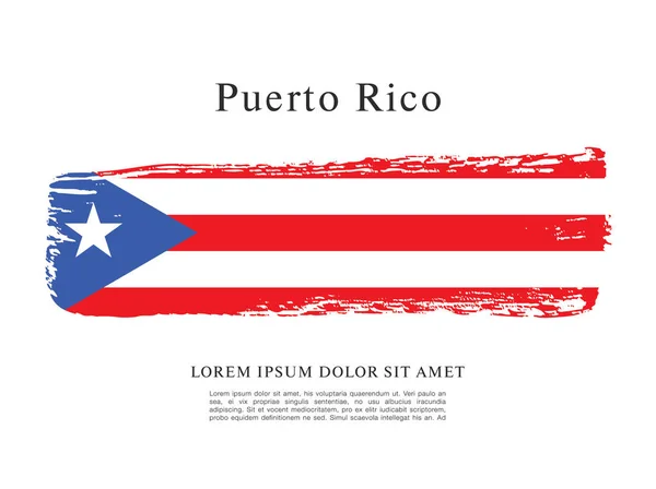 Flaga Portoryka — Wektor stockowy