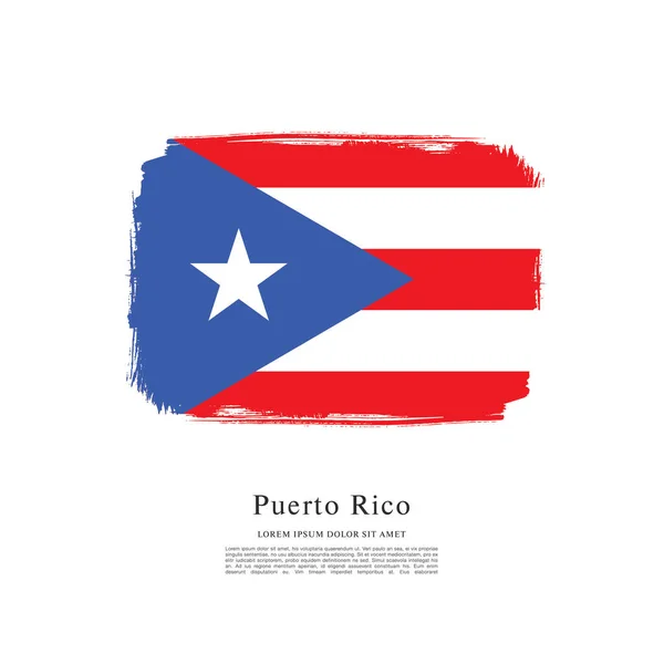 Puerto Rico zászlaja zászló — Stock Vector