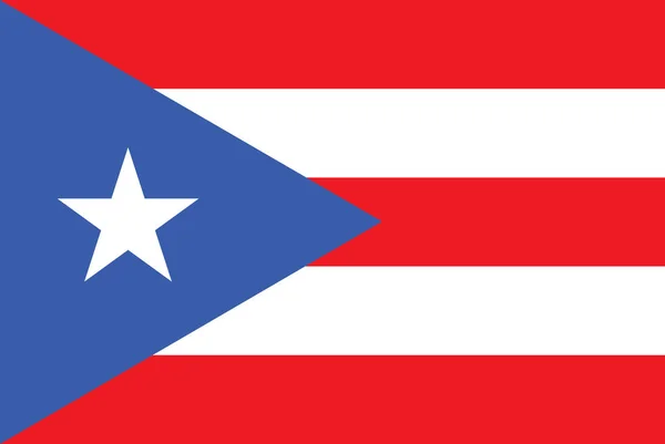 Bandeira de Puerto Rico flag —  Vetores de Stock
