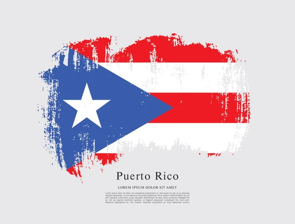 Bandera de Puerto Rico — Vector de stock