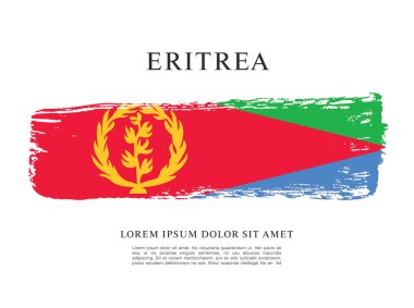 Eritre bayrağı ile doku