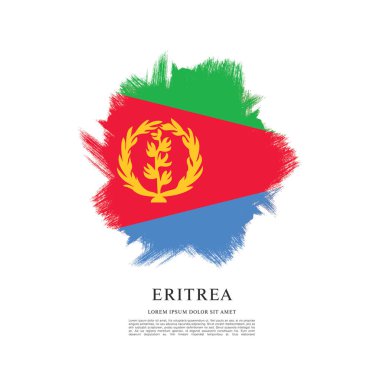 Eritre bayrağı ile doku