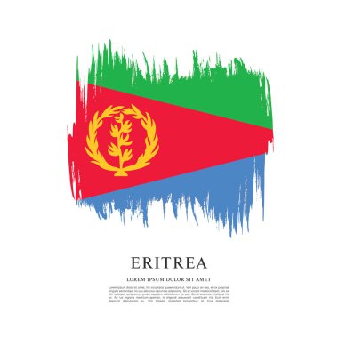 Eritre bayrağı ile doku