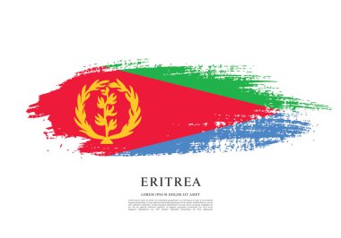 Eritre bayrağı ile doku