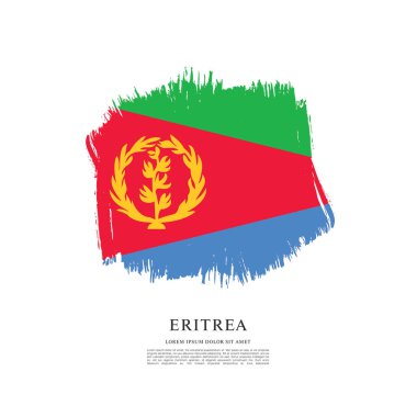 Eritre bayrağı ile doku