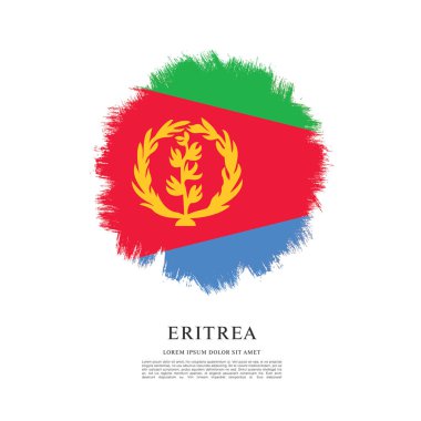 Eritre bayrağı ile doku