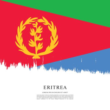 Eritre bayrağı ile doku
