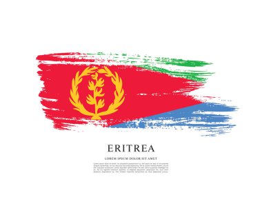 Eritre bayrağı ile doku