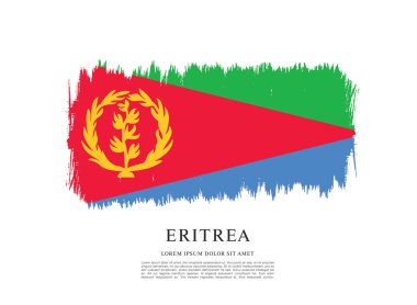 Eritre bayrağı ile doku