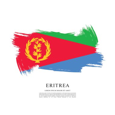 Eritre bayrağı ile doku