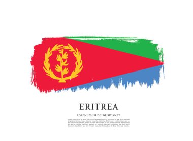 Eritre bayrağı ile doku