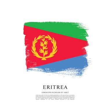 Eritre bayrağı ile doku