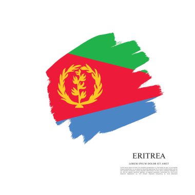 Eritre bayrağı ile doku