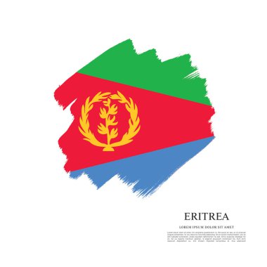 Eritre bayrağı ile doku