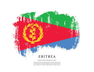 Eritre bayrağı ile doku